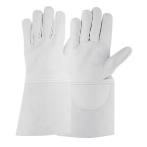 Kevlar Cow Grain Welding Gloves, Split Cuff & Wing Thumb