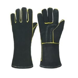 Kevlar-Stitched Cow Split Welding Gloves, Reinforced Palm